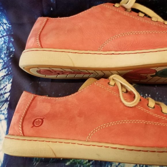 Born Salmon Suede Leather Lace-up Oxfords Flats Women's Size 9.5 / 41 - Picture 7 of 9